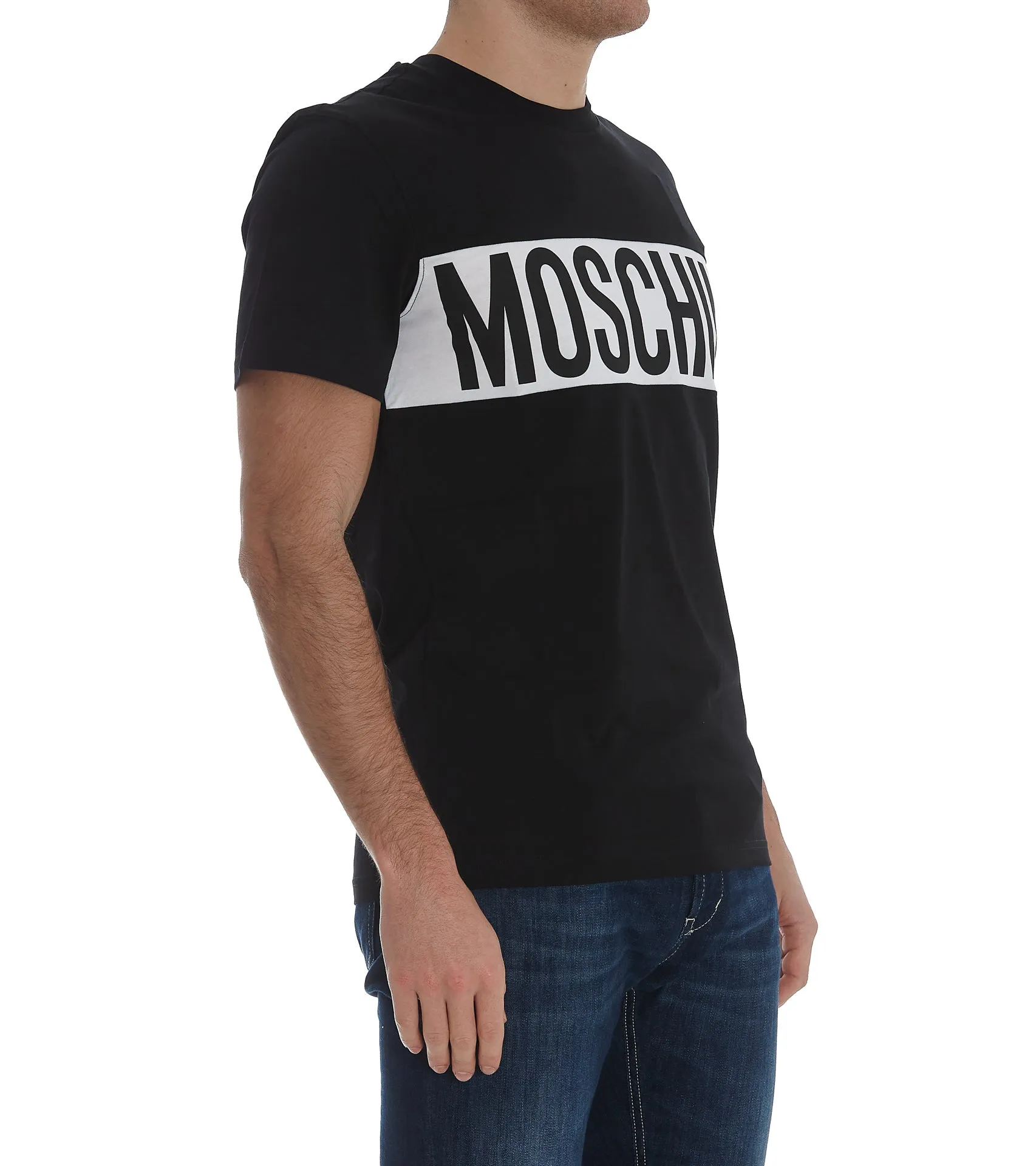 Moschino Logo Printed Crewneck T-Shirt