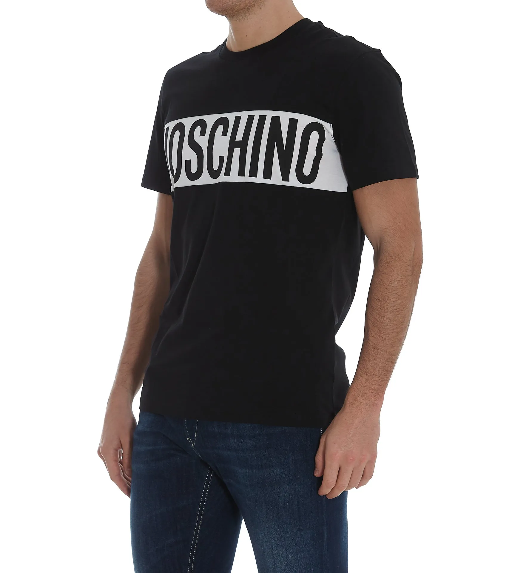 Moschino Logo Printed Crewneck T-Shirt