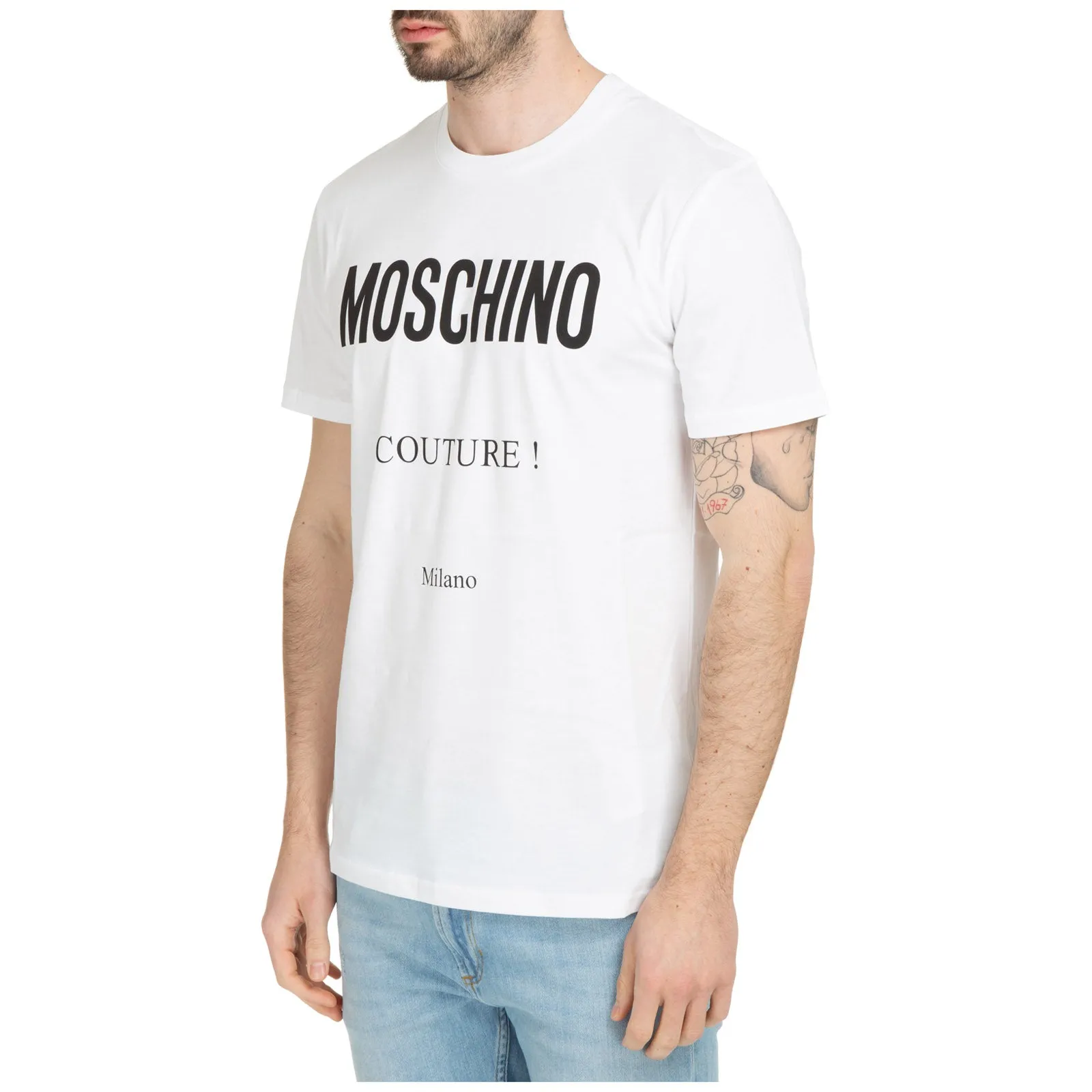 Moschino Logo Printed Crewneck T-Shirt