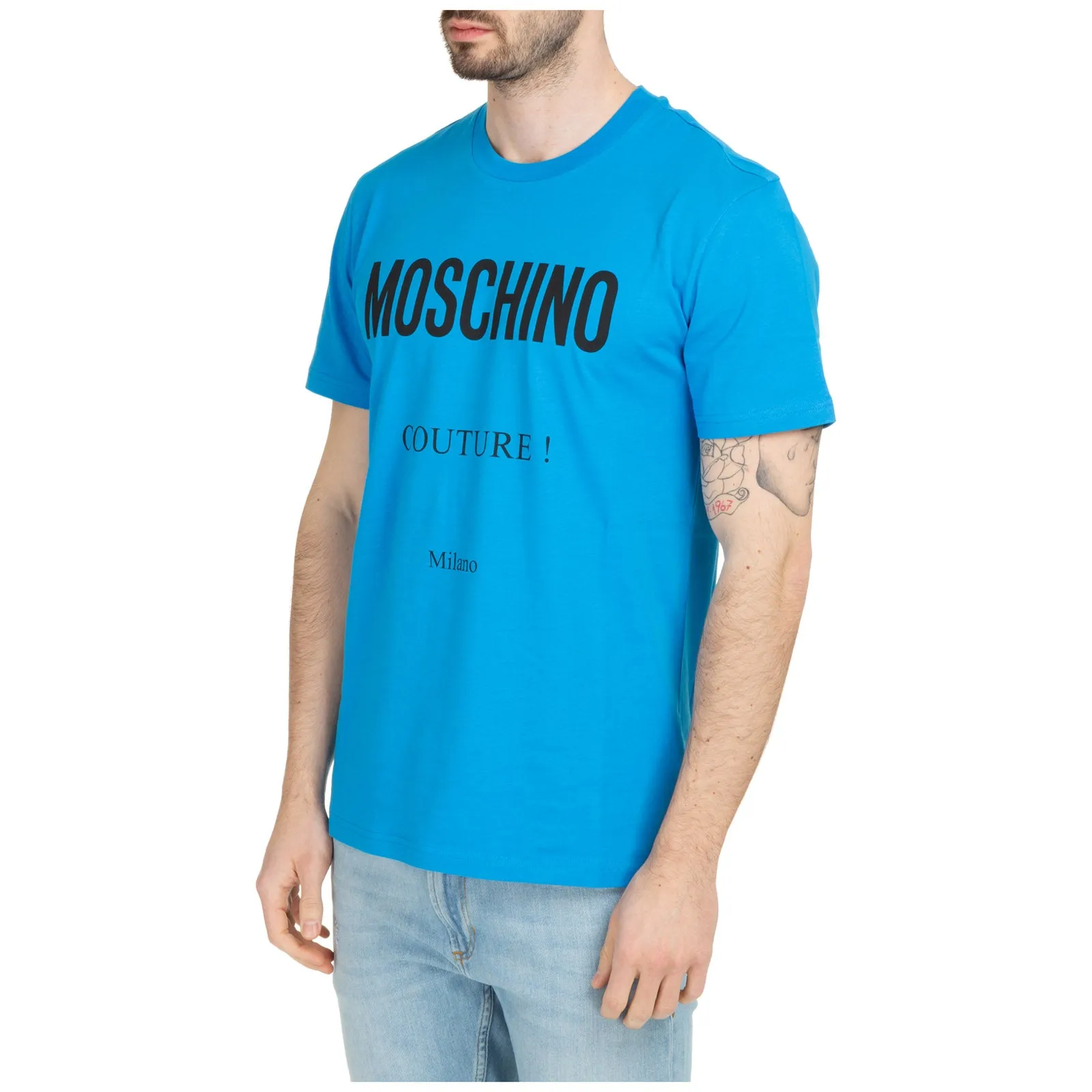 Moschino Logo Printed Crewneck T-Shirt