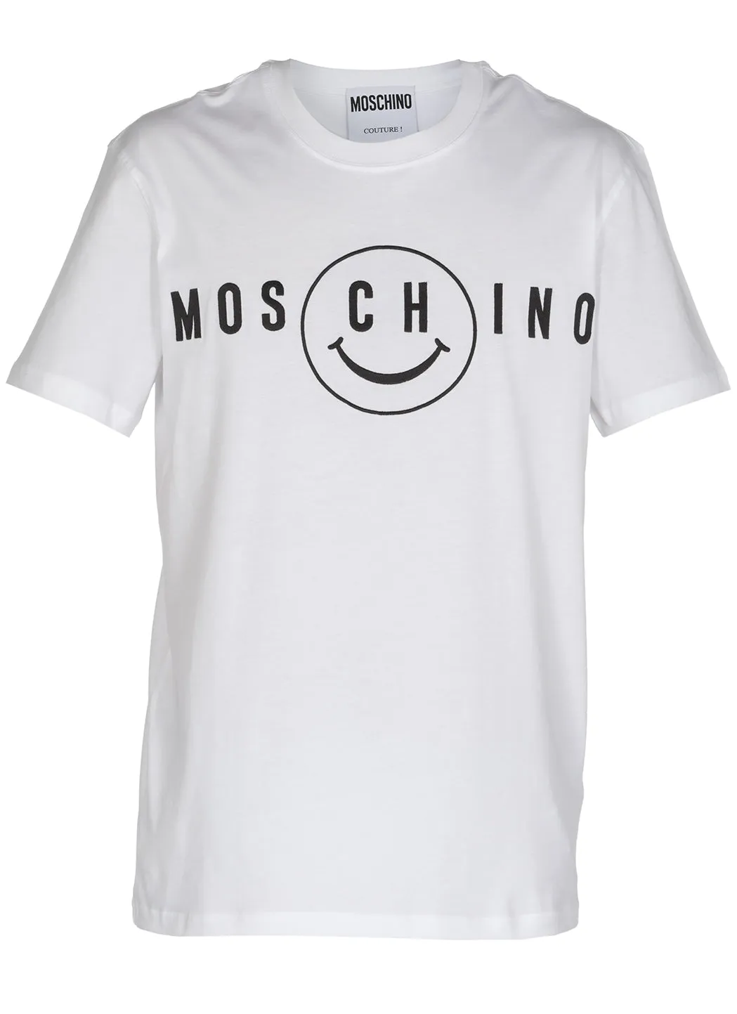 Moschino Logo Printed Crewneck T-Shirt