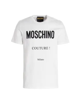 Moschino Logo Printed Crewneck T-Shirt