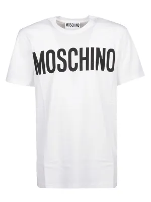 Moschino Logo Printed Crewneck T-Shirt