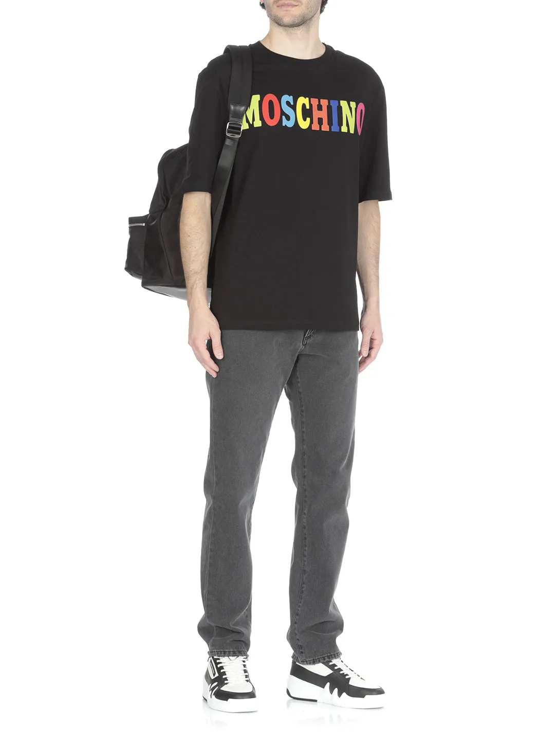 Moschino Logo Printed Crewneck T-Shirt