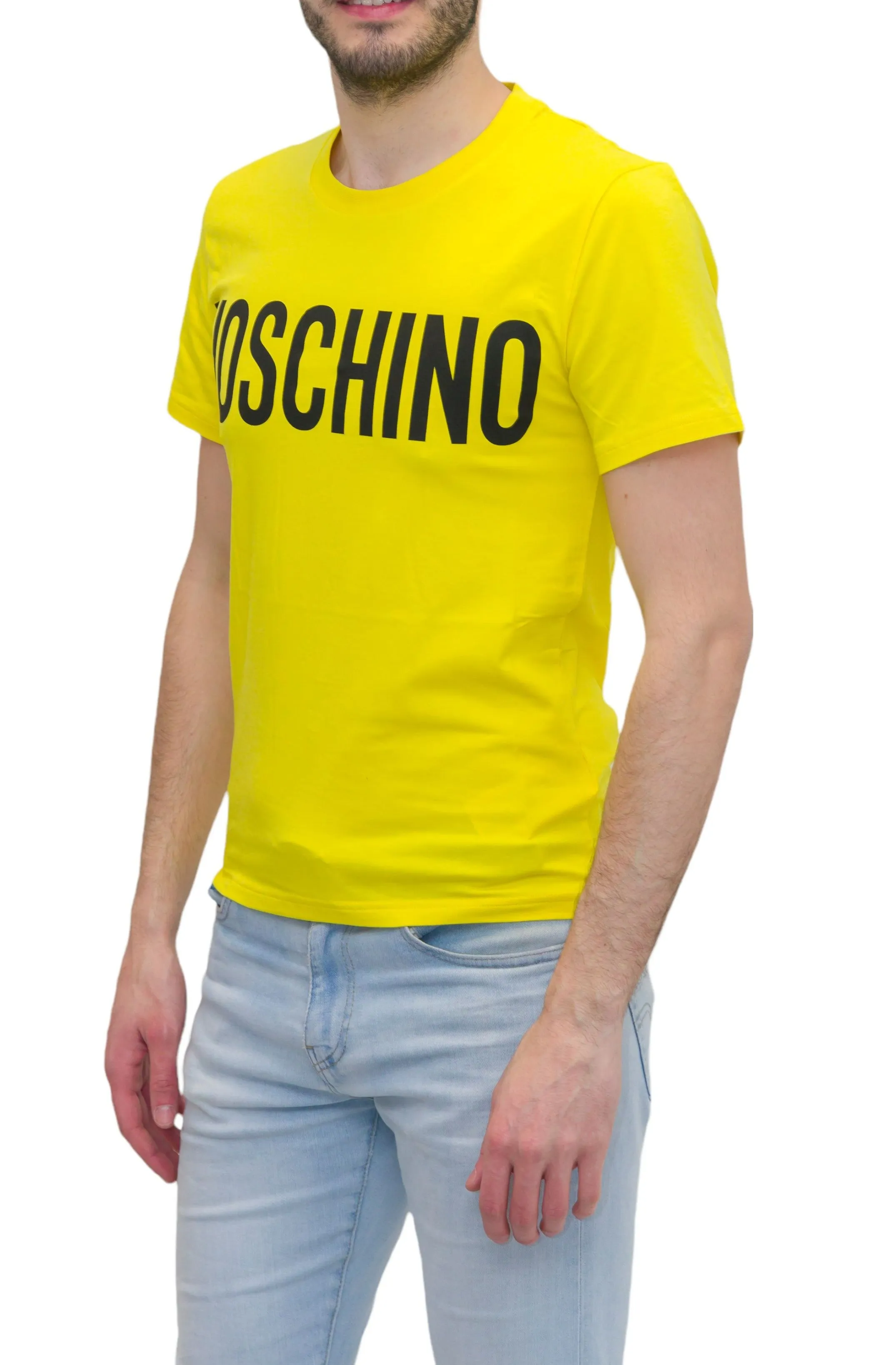 Moschino Logo Printed Crewneck T-Shirt