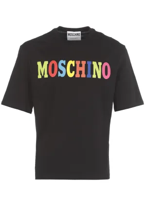 Moschino Logo Printed Crewneck T-Shirt