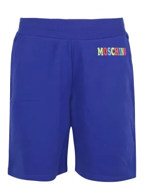 Moschino Logo Printed Elasticated Waist Shorts