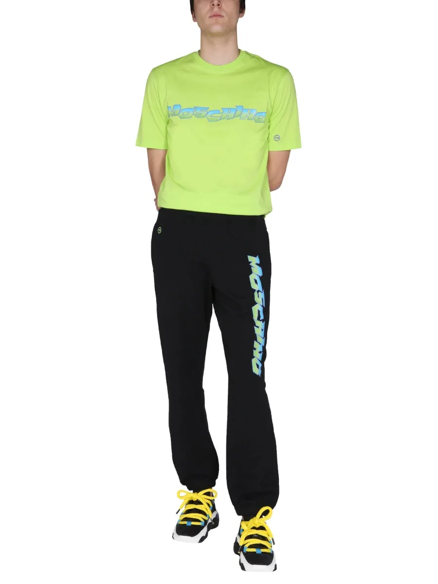 Moschino Logo Printed Elasticated Waistband Track Pants