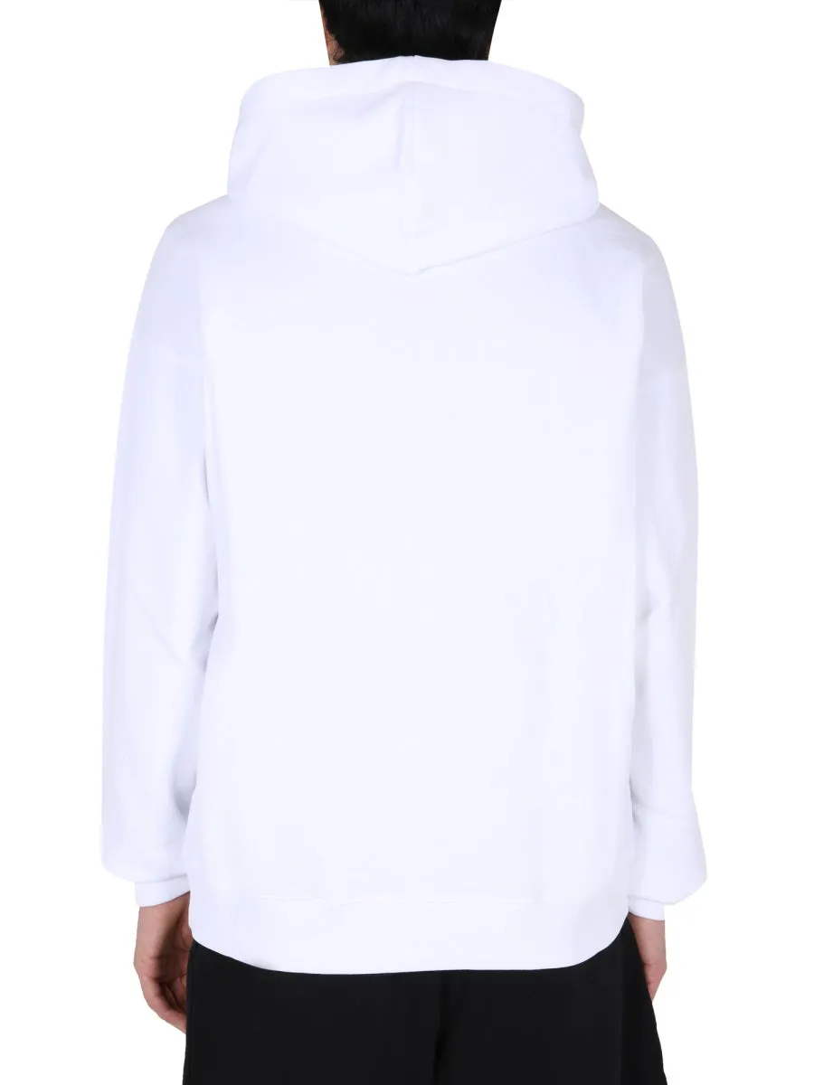 Moschino Slogan Printed Hooded Jacket