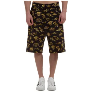 Moschino Spaceship Print Bermuda Shorts