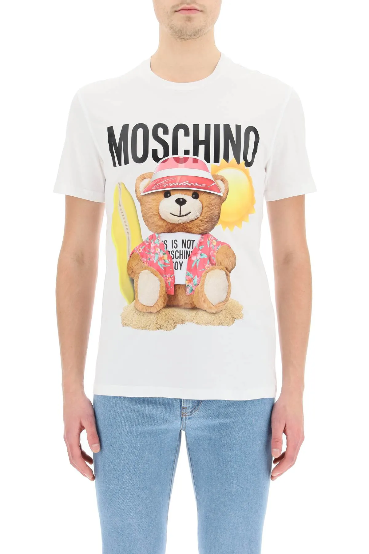 Moschino Teddy Bear Printed Crewneck T-Shirt