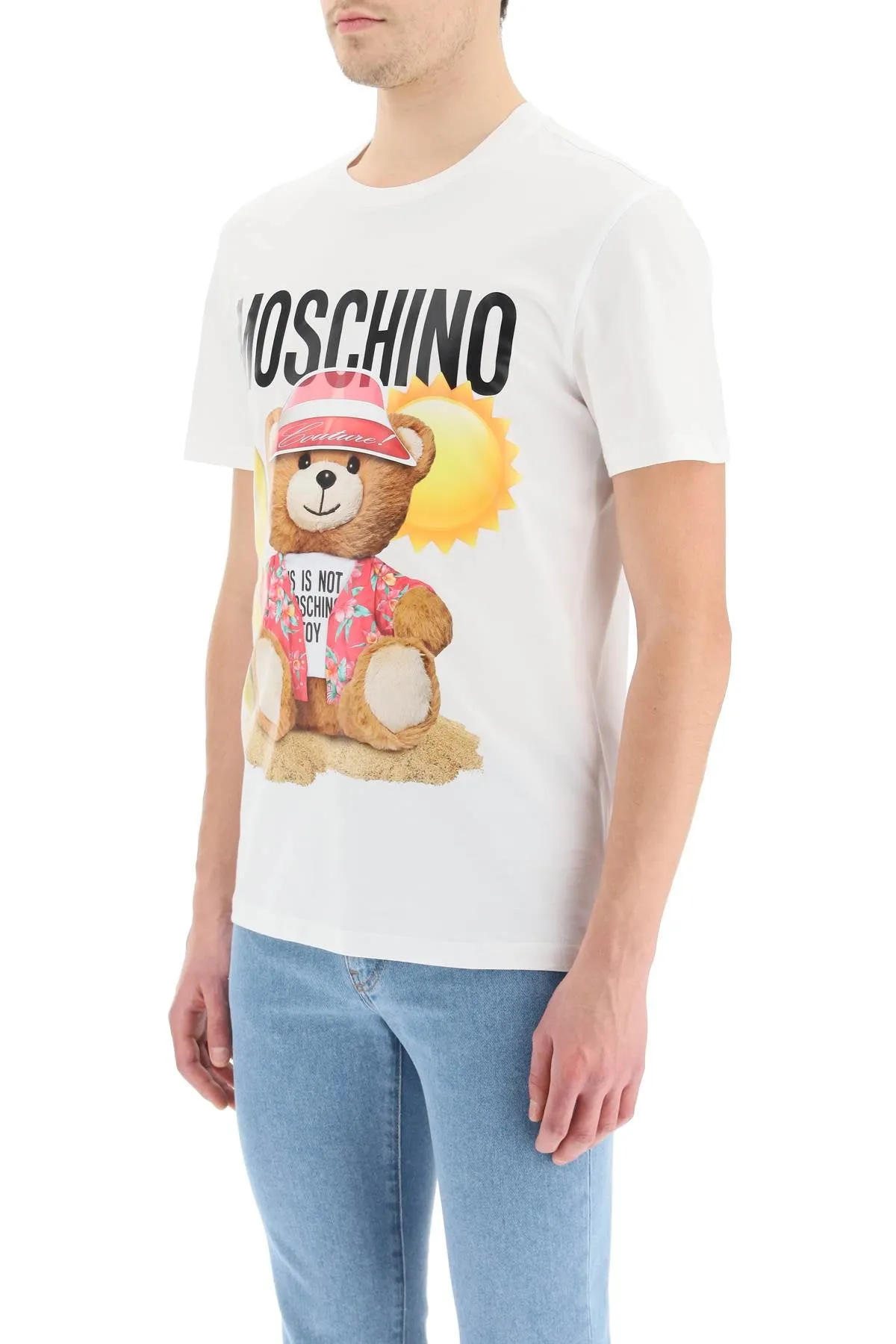 Moschino Teddy Bear Printed Crewneck T-Shirt