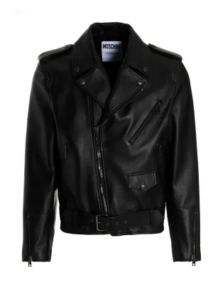 Moschino Zipped Biker Jacket