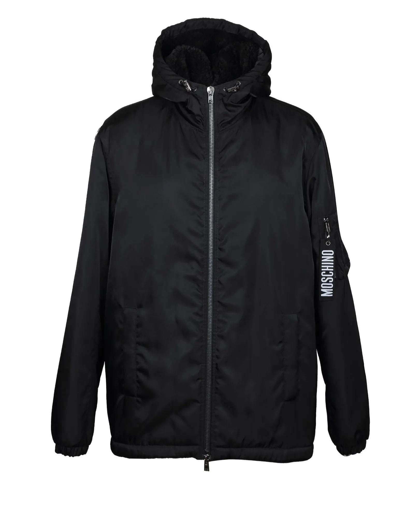 Moschino Zipped Hooded Jacket