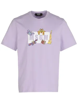 MSGM Funny Tiger Logo Box T-Shirt