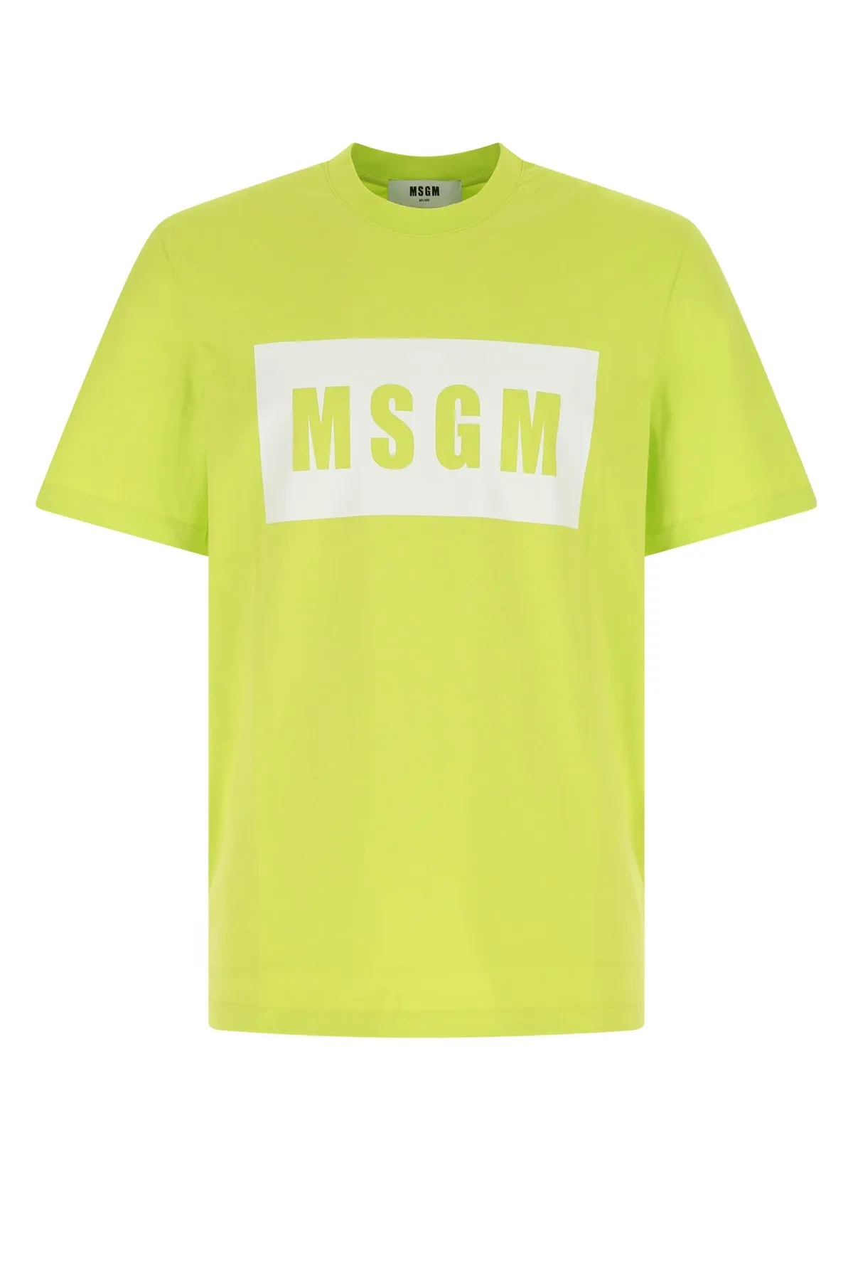 MSGM Logo Printed Crewneck T-Shirt