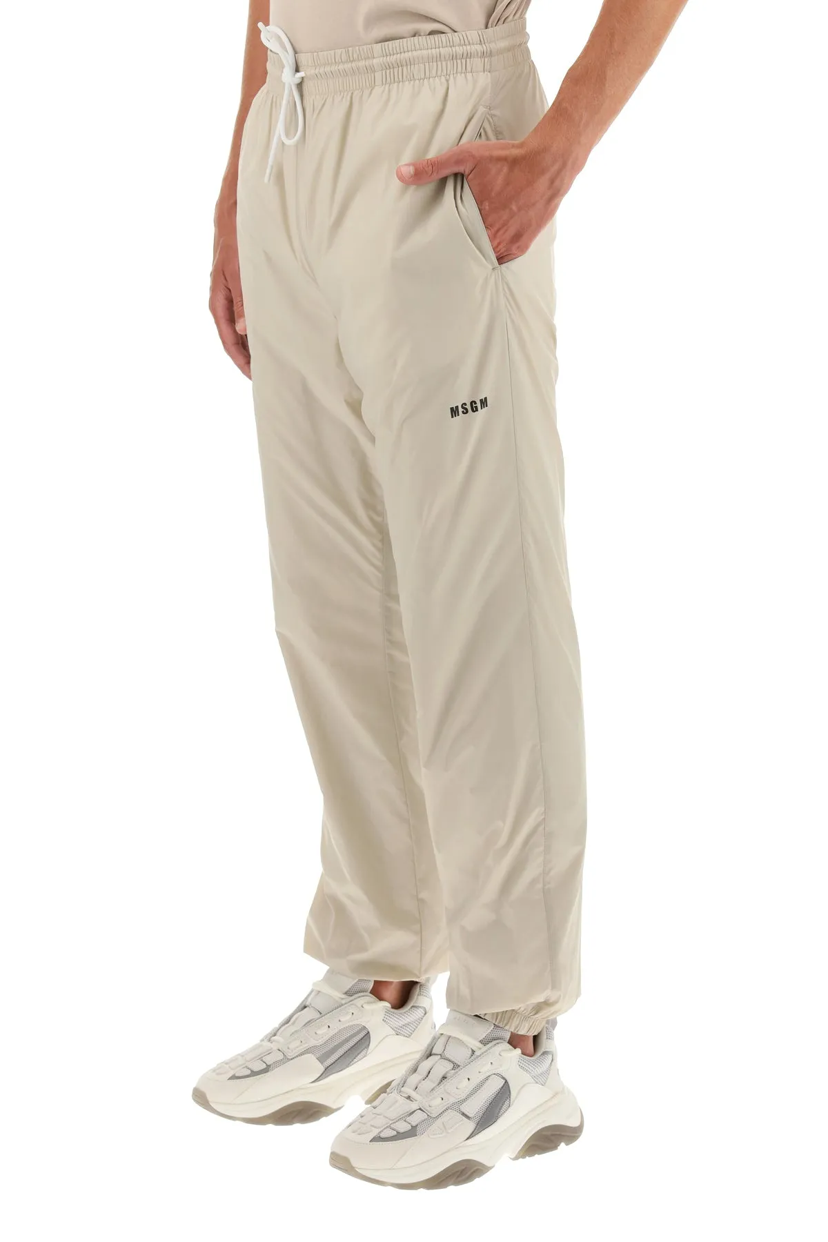 MSGM Logo Printed Drawstring Joggers
