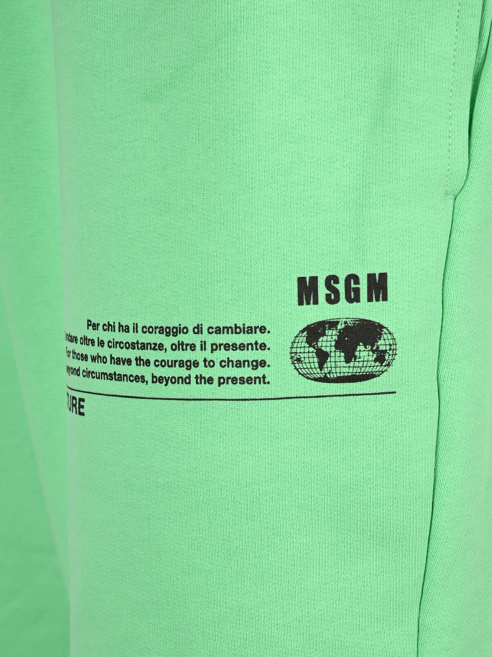 MSGM Logo Printed Drawstring Track Pants