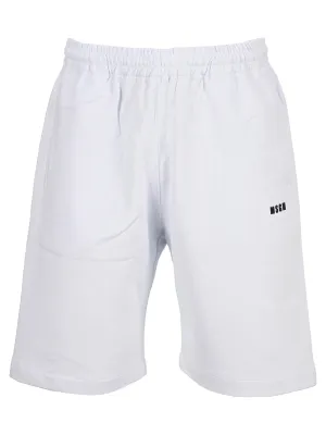 MSGM Logo Printed Shorts