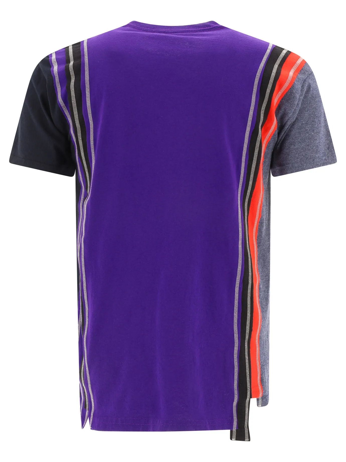 Needles Panelled Printed Crewneck T-Shirt
