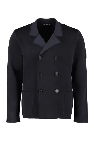 Neil Barrett Logo Patch Buttoned Jacket