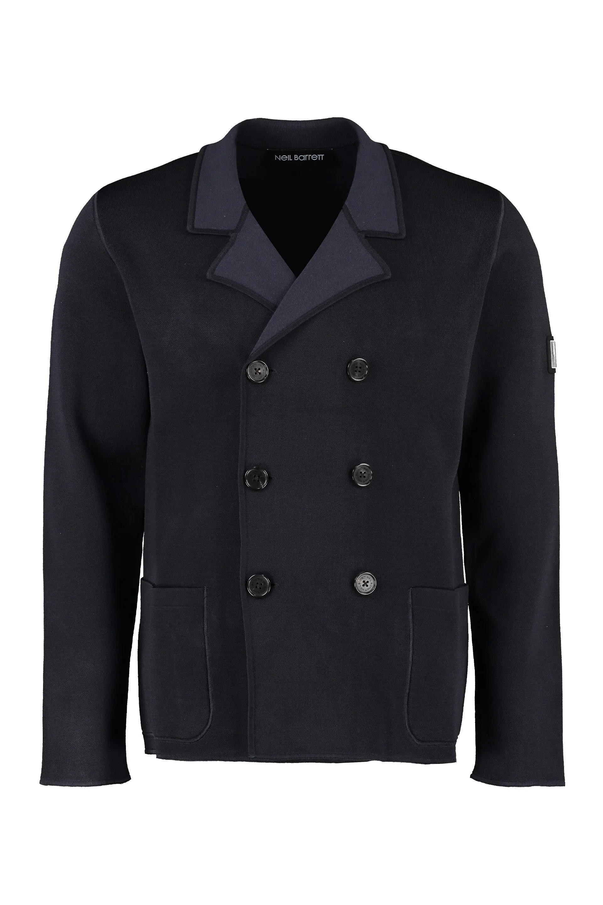 Neil Barrett Logo Patch Buttoned Jacket