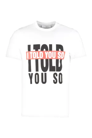 Neil Barrett Slogan Print Crewneck T-Shirt