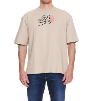 Off-White Graffiti Arrows Printed Crwneck T-Shirt