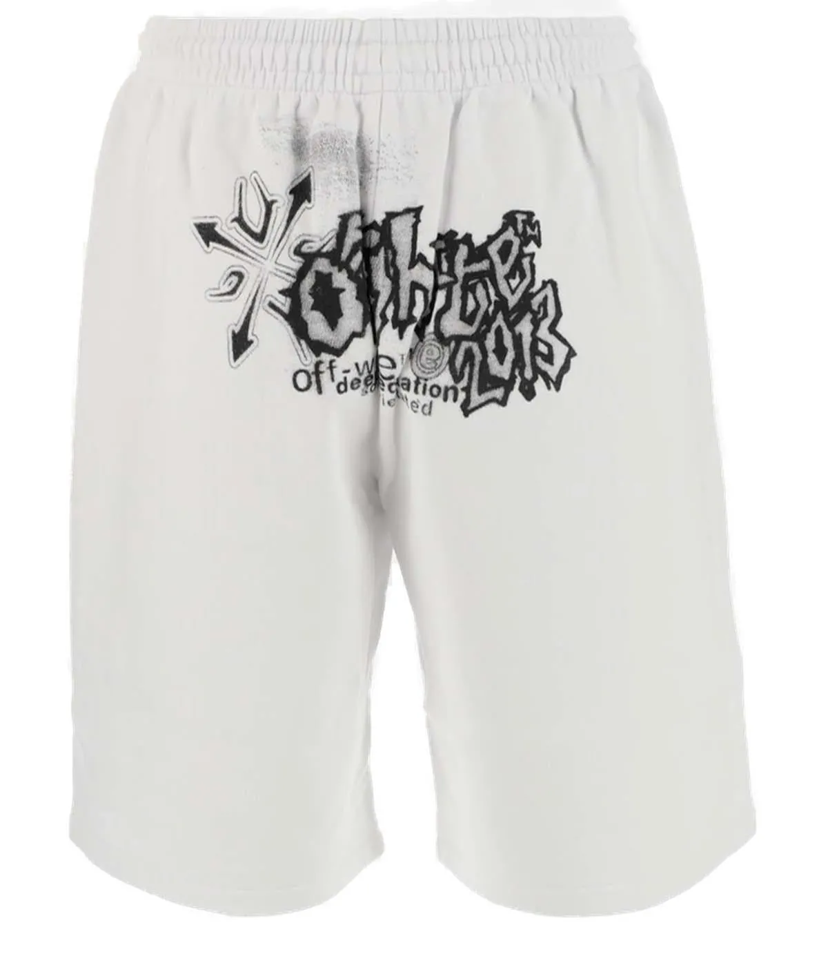 Off-White Graphic Printed Sweat Shorts
