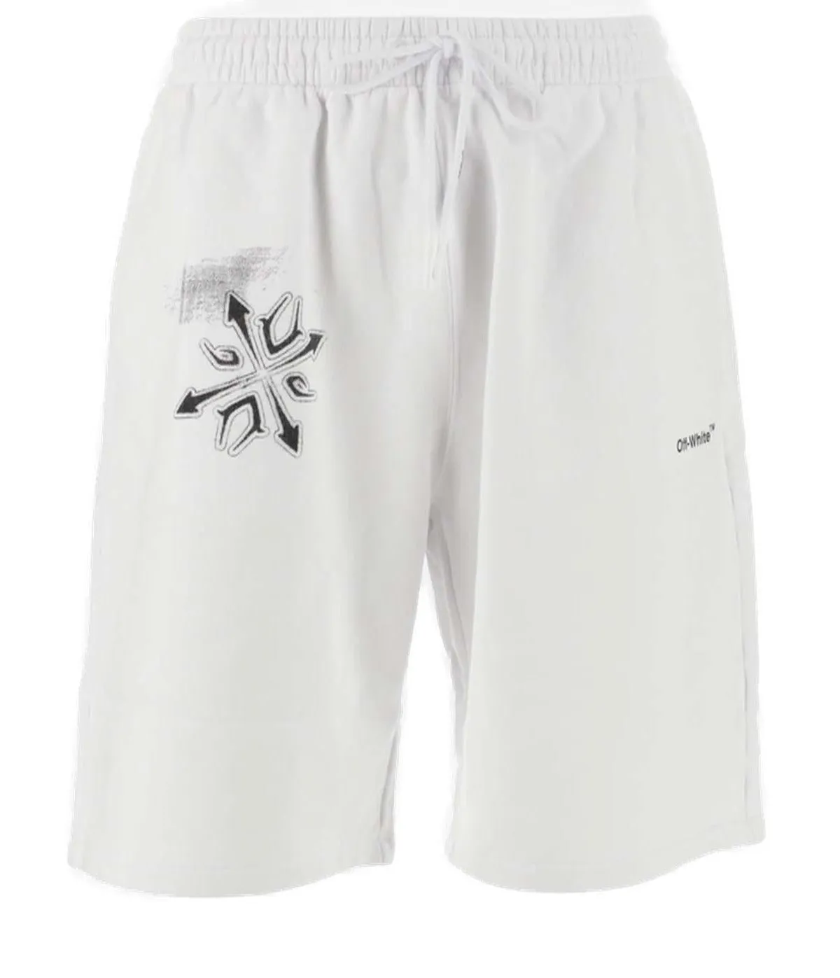 Off-White Graphic Printed Sweat Shorts