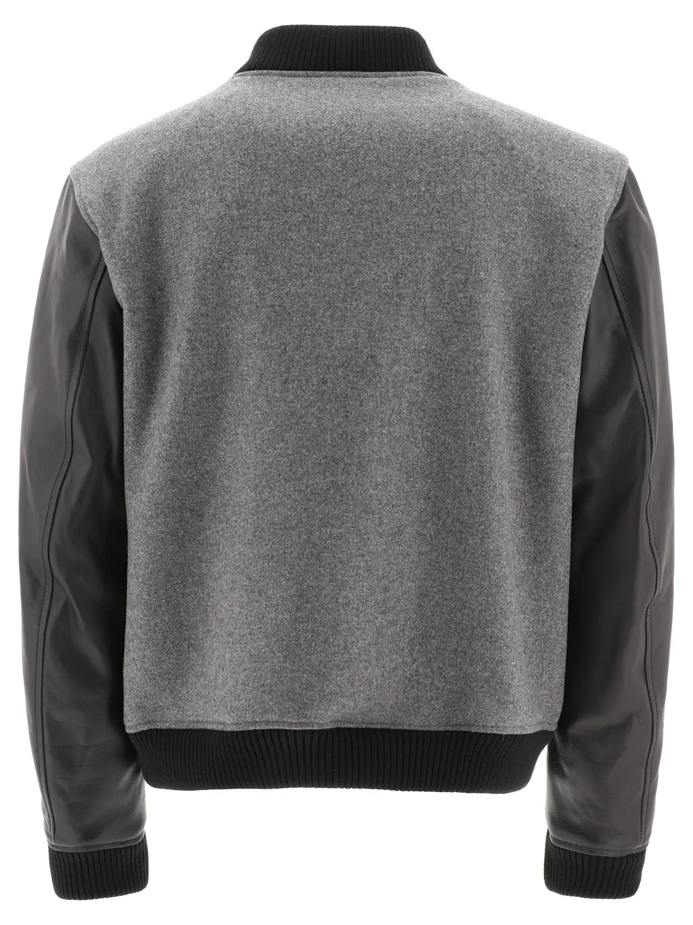 Off-White Logo Lettering Panelled Bomber Jacket