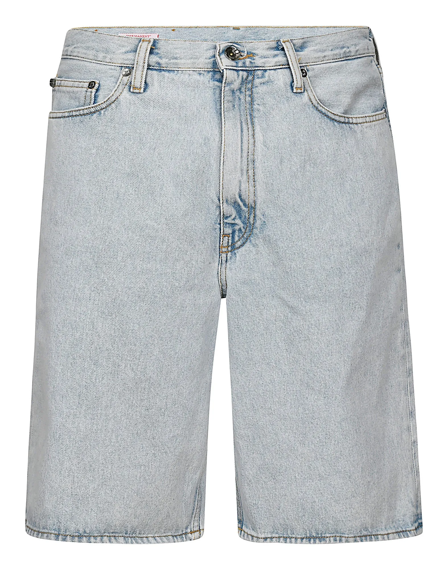 Off-White Logo Patch Denim Shorts