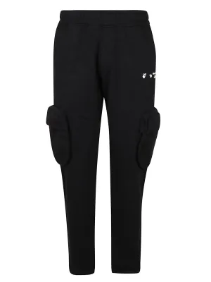 Off-White Logo Printed Straight Leg Track Pants