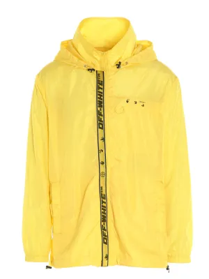 Off-White Logo Tape Windbreaker Jacket