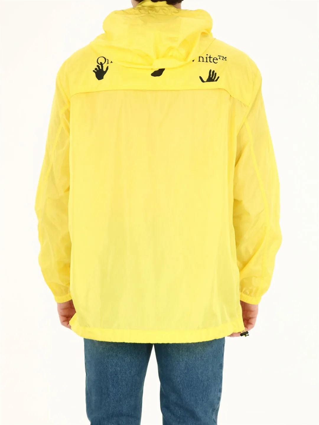 Off-White Logo Tape Windbreaker Jacket