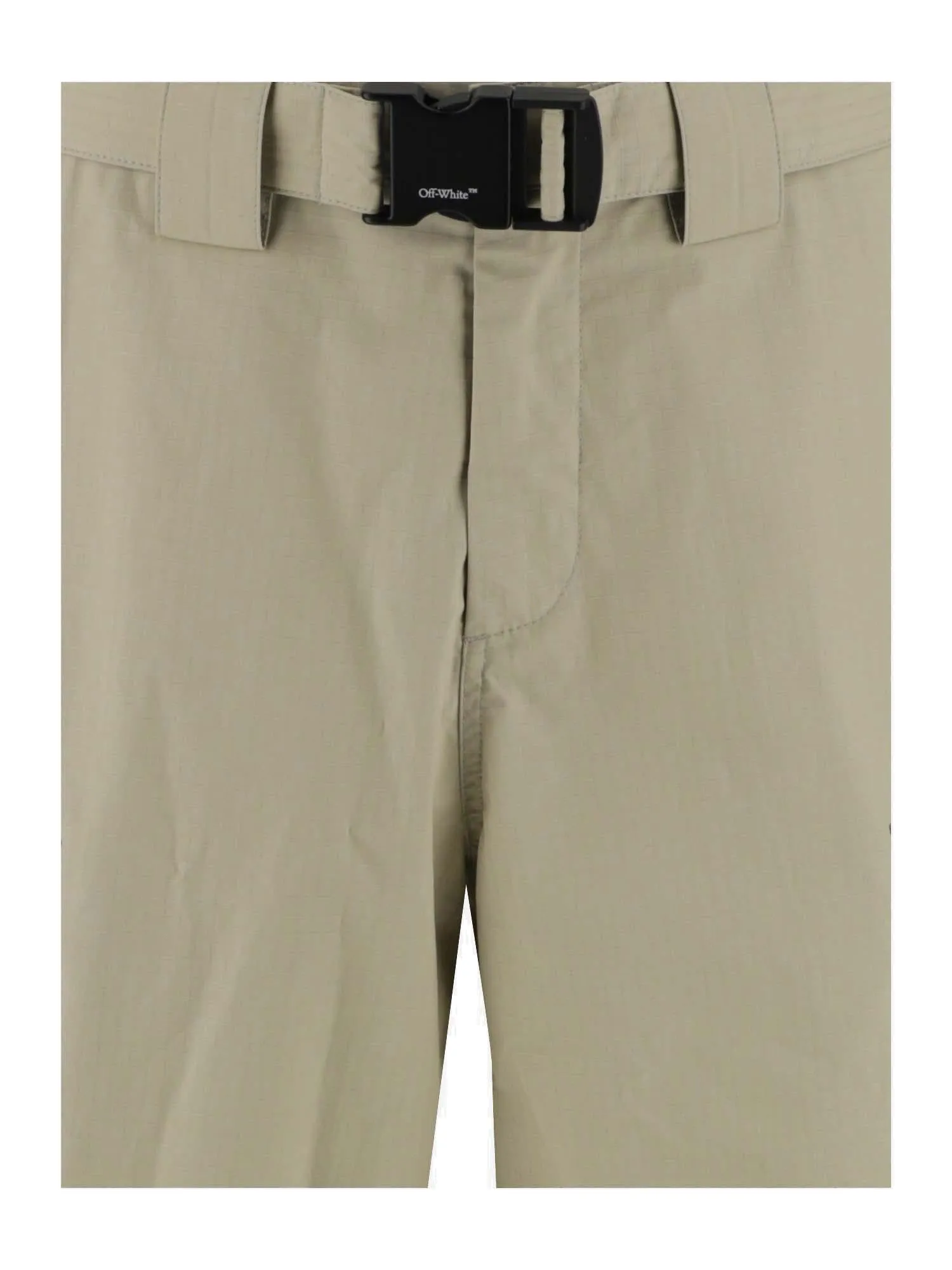 Off-White Medium Waist Cargo Shorts