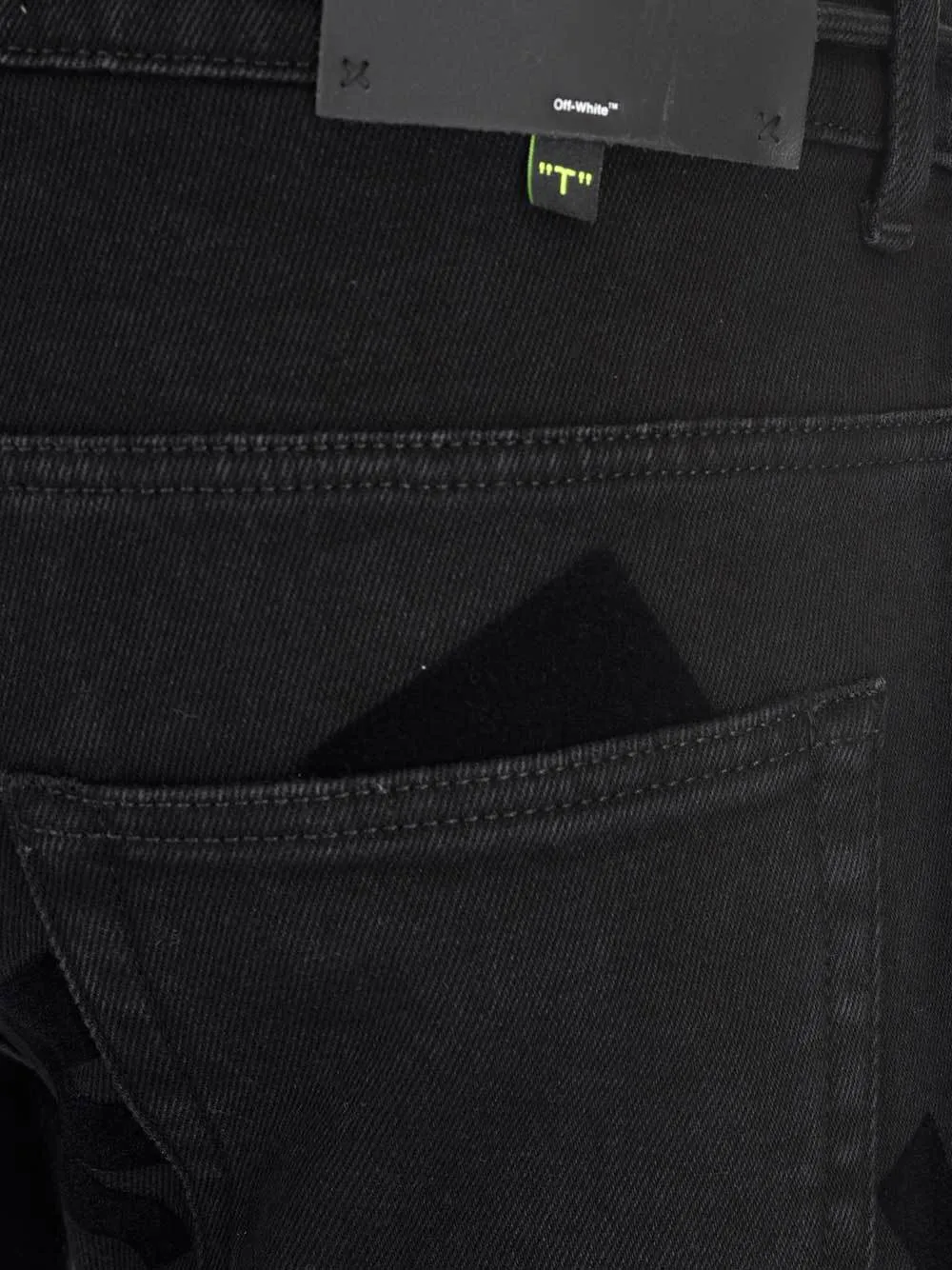 Off-White Pocket Detail Skinny Jeans