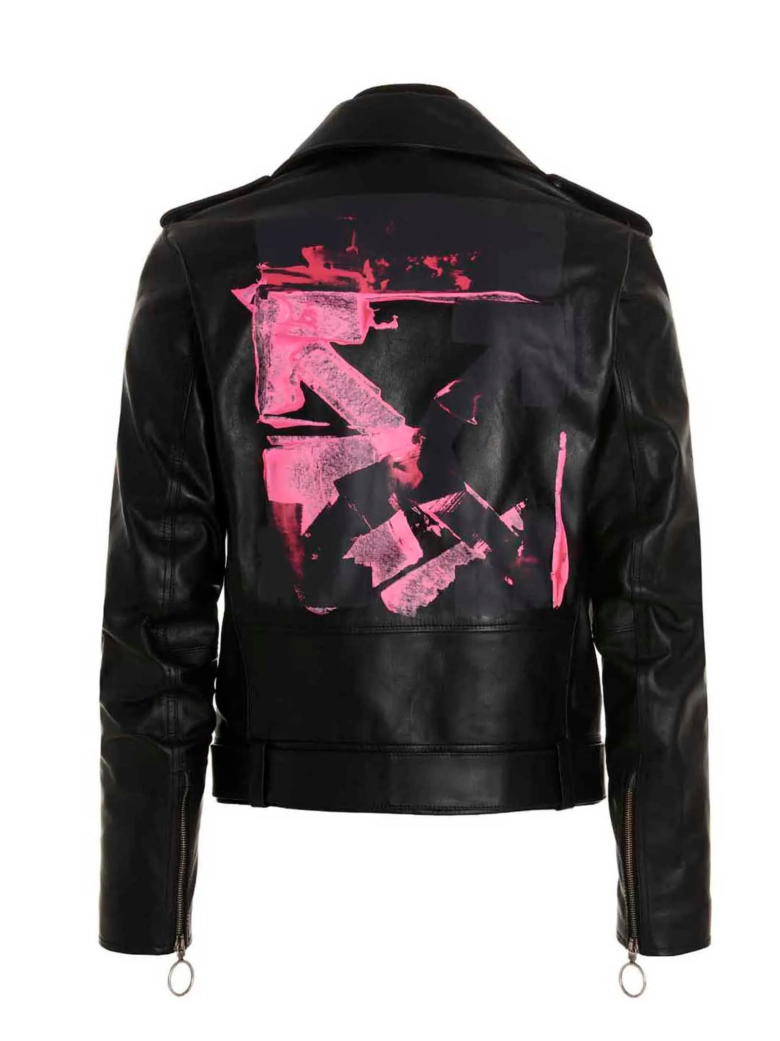 Off-White Zip-Detail Biker Jacket