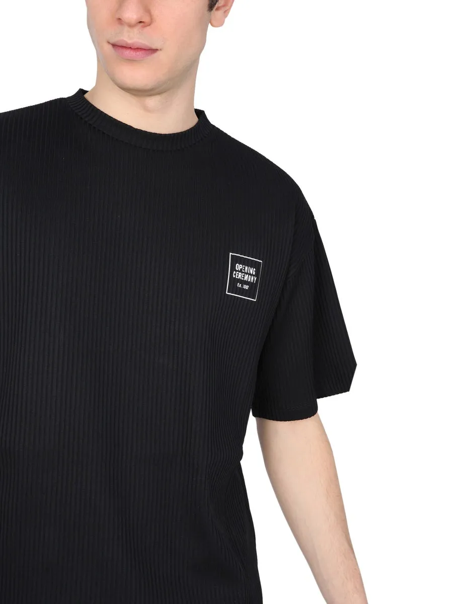 Opening Ceremony Box Logo Ribbed T-Shirt