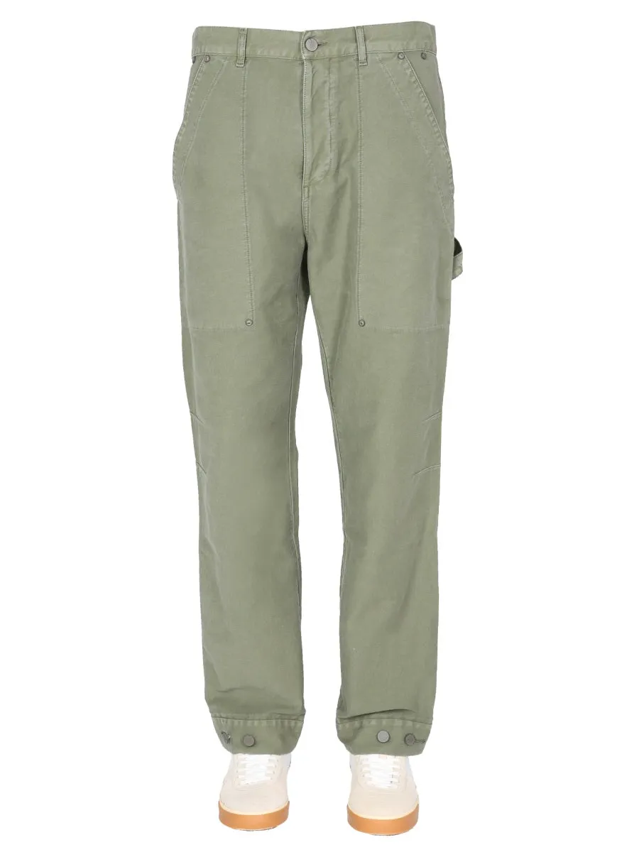 Palm Angels Button Detailed Cargo Pants
