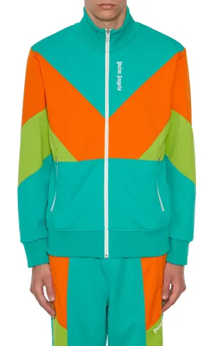 Palm Angels Color Block Zipped Track Jacket