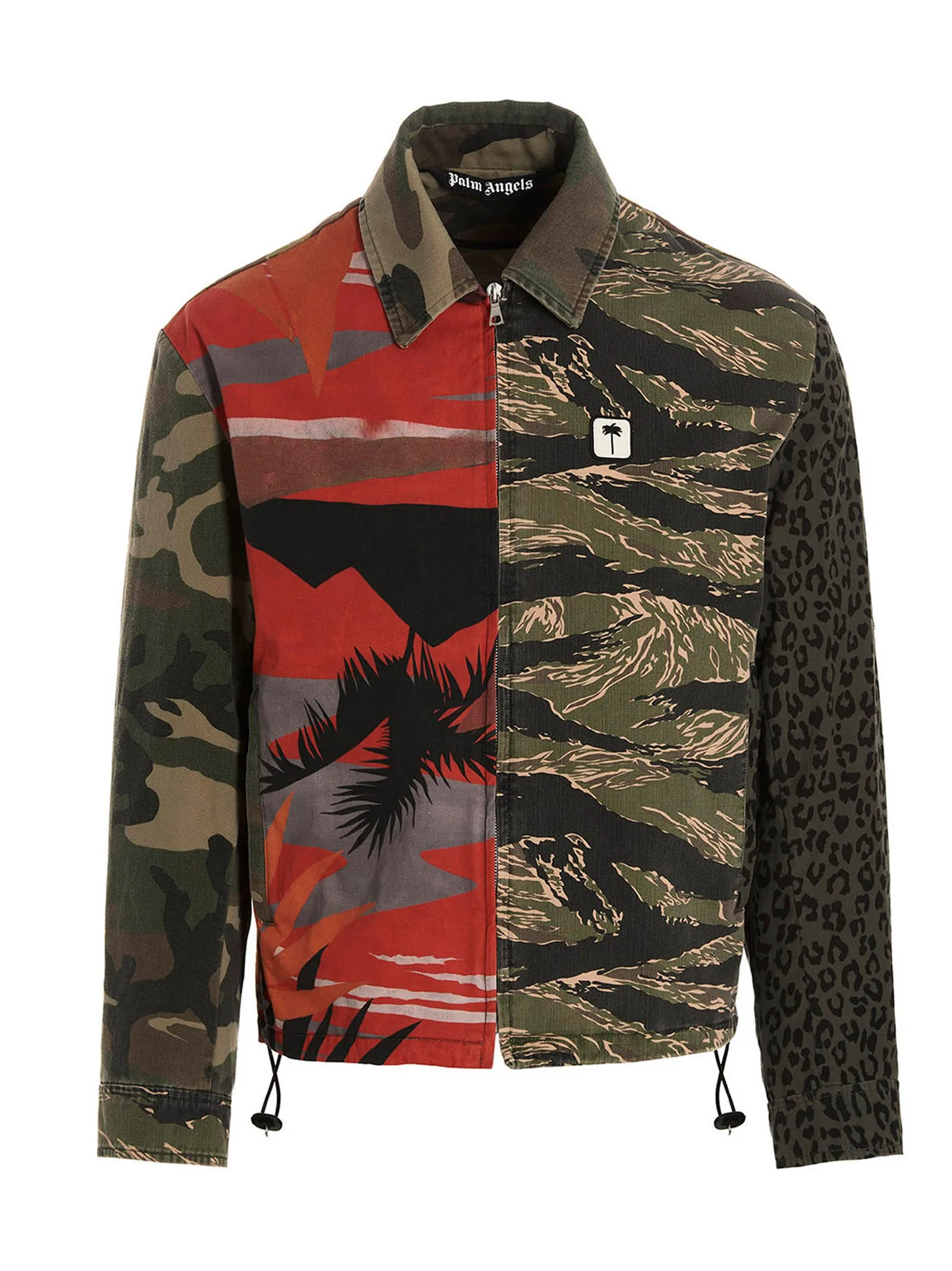 Palm Angels Logo Detailed Long-Sleeved Jacket