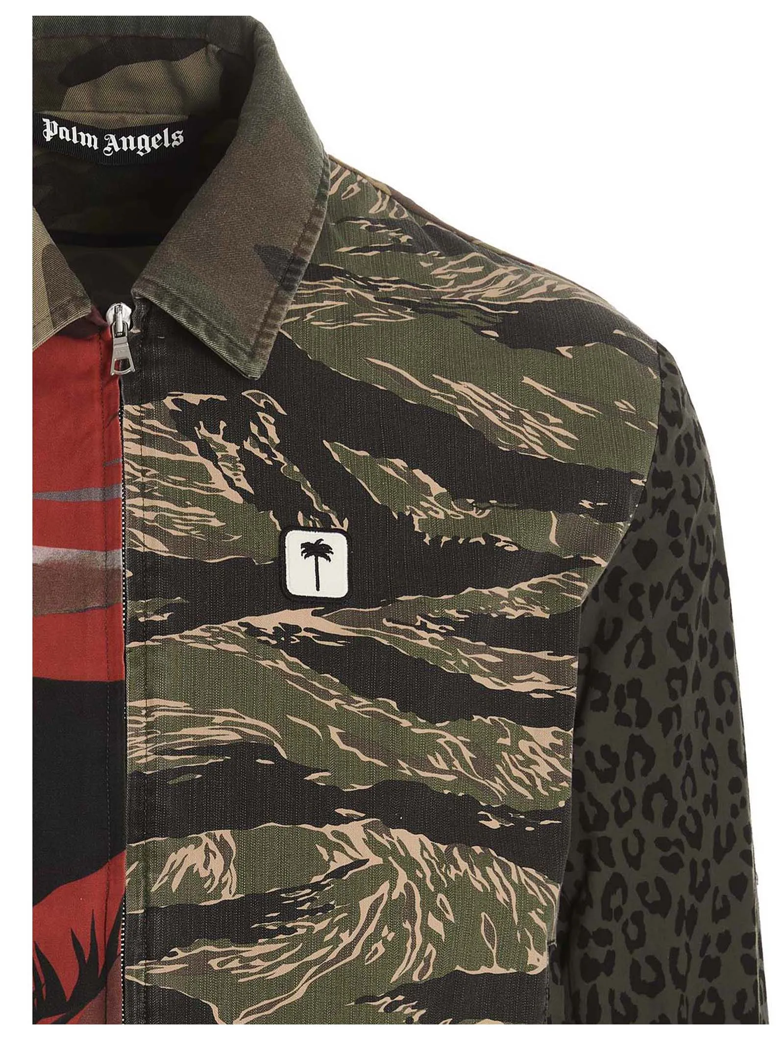 Palm Angels Logo Detailed Long-Sleeved Jacket