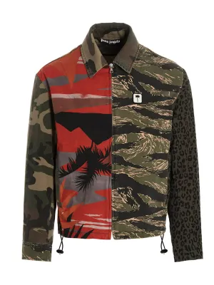 Palm Angels Logo Detailed Long-Sleeved Jacket