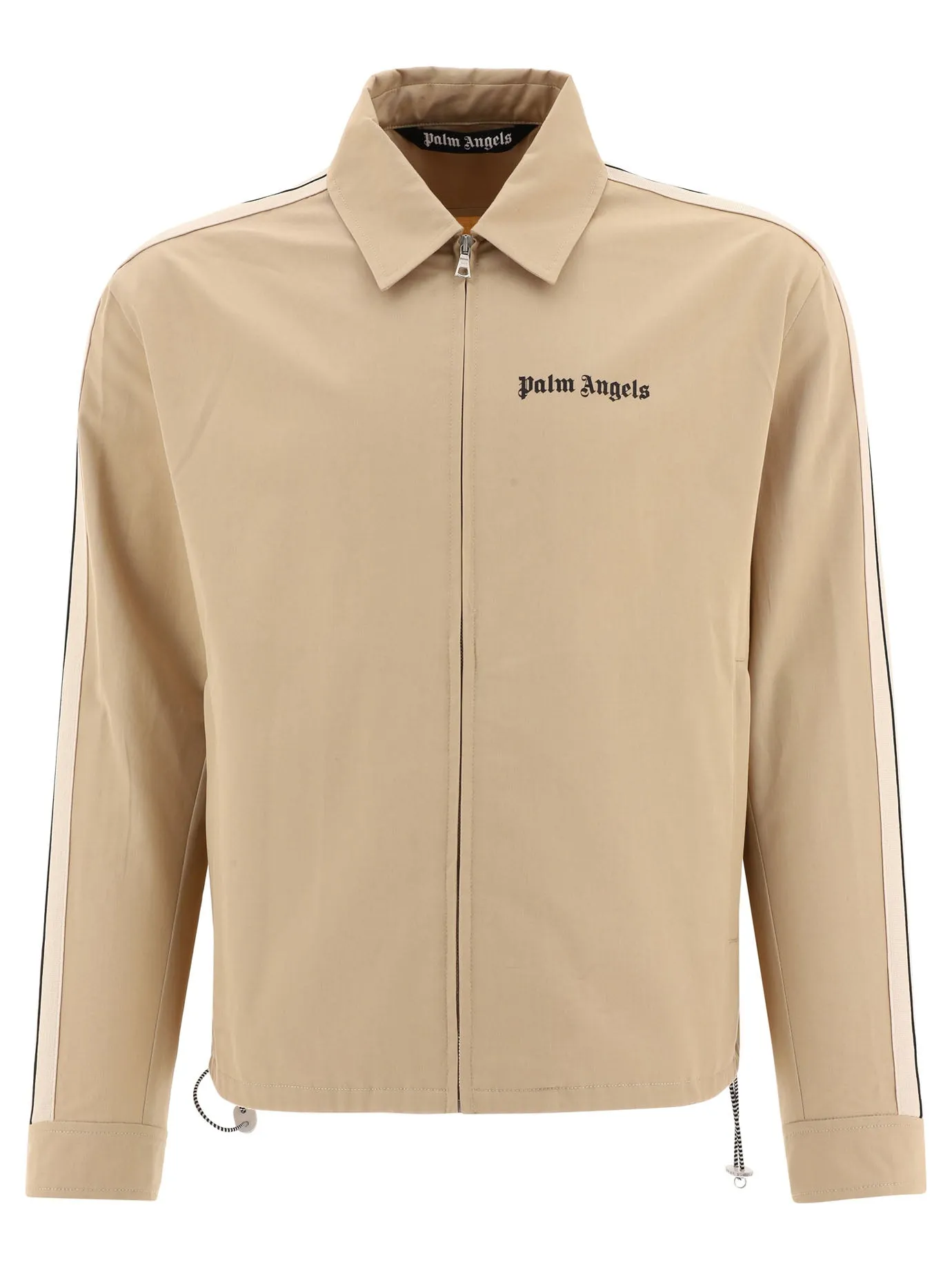 Palm Angels Logo Print Zipped Jacket