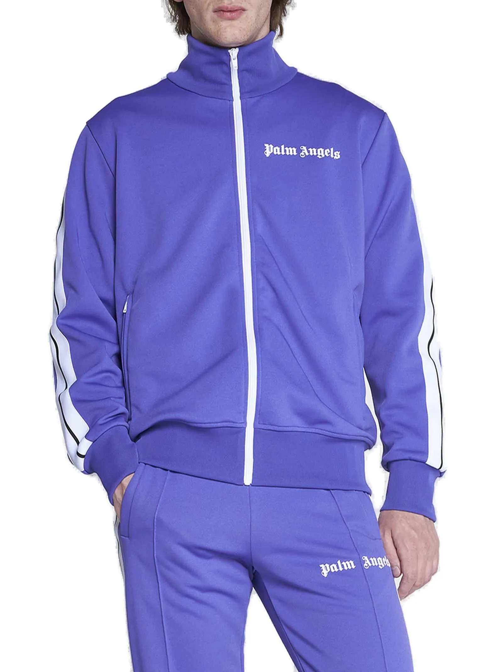Palm Angels Logo Printed Track Jacket