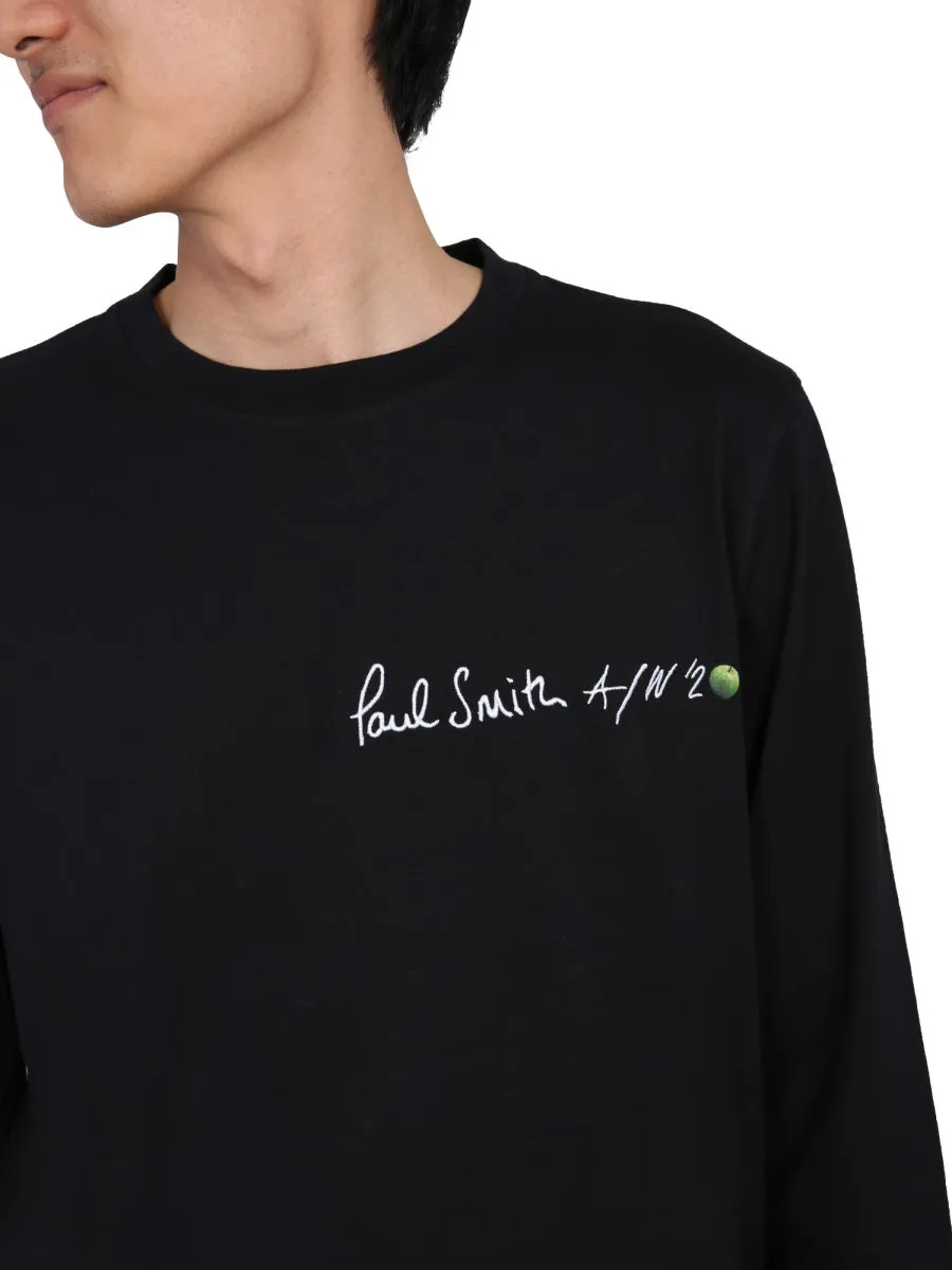 Paul Smith Logo Embroidered Crewneck T-Shirt