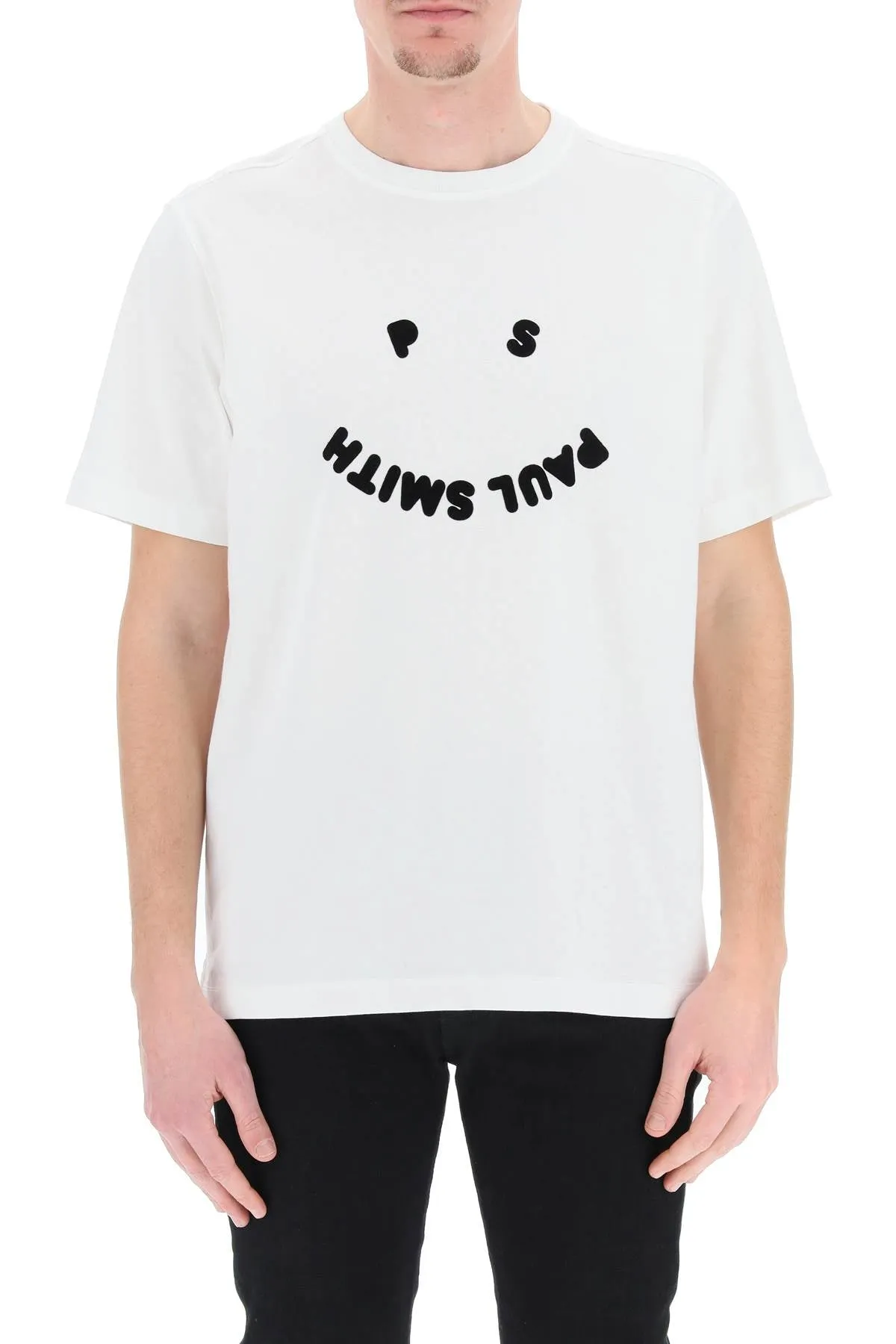 Paul Smith Smiley Logo Print Crewneck T-Shirt