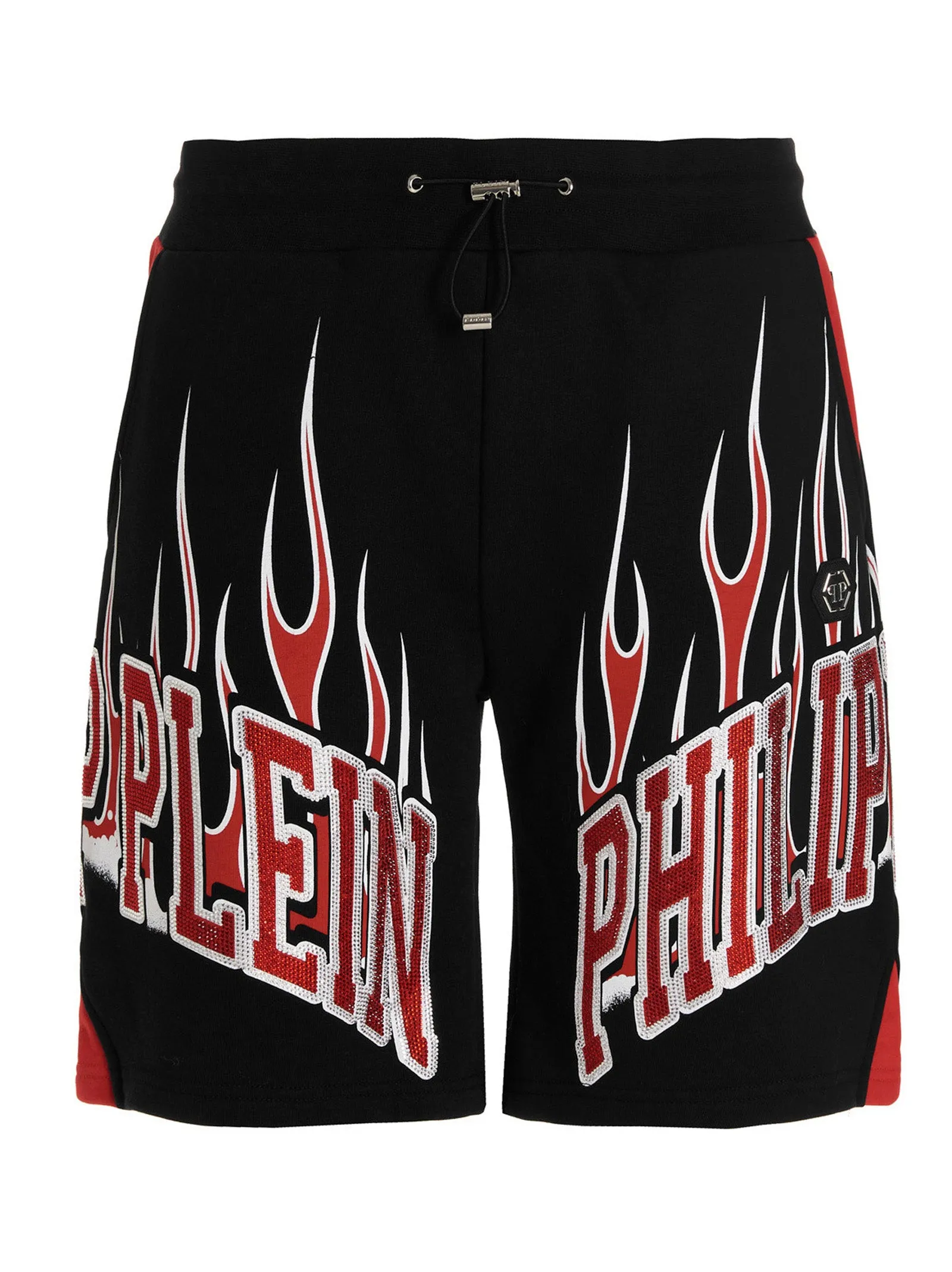 Philipp Plein Logo Embellished Drawstring Shorts