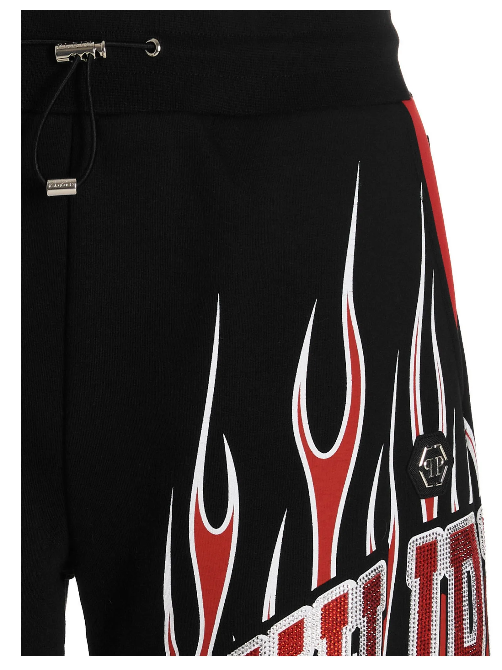 Philipp Plein Logo Embellished Drawstring Shorts